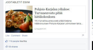 Alkuperäisen uutisen mukaan ydinkoe järjestettäisiin Pohjois-Koreassa, ei Pohjois-karjalassa. // Kuva: Facebook / kuvakaappaus