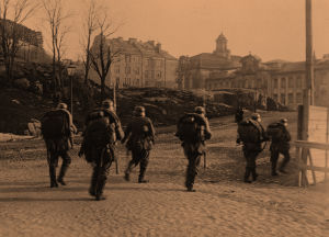 Saksalaisia sotilaita Helsingissä 12.4.1918.