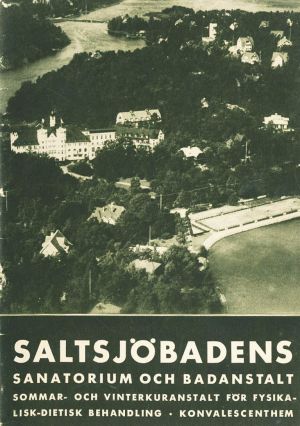 Borschyr över Saltsjöbadens sanatorium och badhotell från 1920-talet.