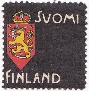 Akseli Gallen-Kallelas sorgemärke utkom år 1900. Akseli Gallen-Kallelas sorgemärke publicerat år 1900.