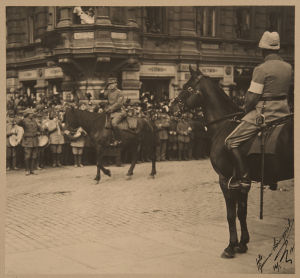 Valkoisen armeijan voitonparaati Helsingissä 16.5.1918.