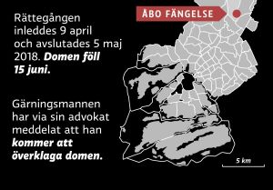 Rättegången inleddes 9 april och avslutades 5 maj 2018. Domen föll 15 juni. Gärningsmannen har via sin advokat meddelat att han kommer att överklaga domen.