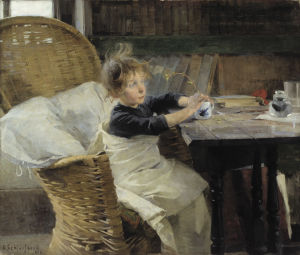 Konvalescenten (1888) av Helene Schjerfbeck är en av de tavlor och konstnärer som hör till den finländska konstens guldålder, en period från mitten av 1800-talet till 1920-talet. Helene Schjerfbeck: Konvalescenten (1888)