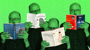 Professoritason visiot tekoälyn tulevaisuudesta ovat kiehtovaa luettavaa. Olli lukee kirjoja tekoälyn tulevaisuudesta