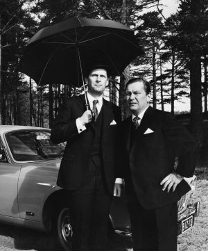Matti Ranin ja Leo Jokela elokuvassa Vodkaa, komisario Palmu (1969).