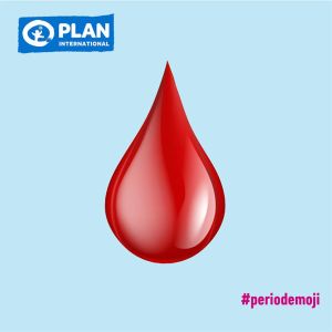 Så här ser den nya mensemojin ut. Den nya bloddroppsemojin för menstruation.