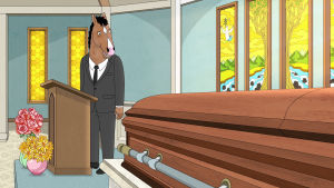 Netflixin BoJack Horseman käsittelee elämän ja kuuluisuuden kysymyksiä. Kuvituskuva Bojack Horseman -animaatiosta.