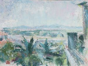 Sigrid Schauman: Landskap från Menton (1951). Sigrid Schauman: Landskap från Menton (1951)