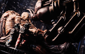 Alienin lavasteissa Giger kohtaa Lovecraftin. Alienin designin luoja H.R. Giger
