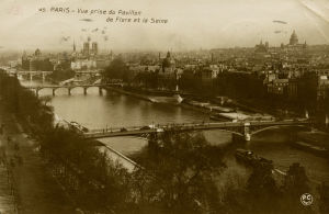 Uuno Klamin kortti Pariisista 1924-1925.