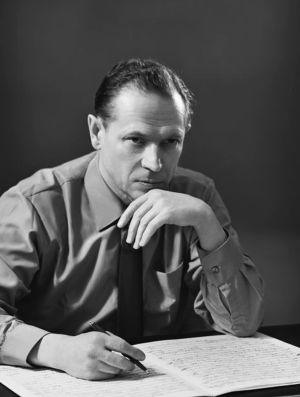 Säveltäjä Erik Bergman vuonna 1966.