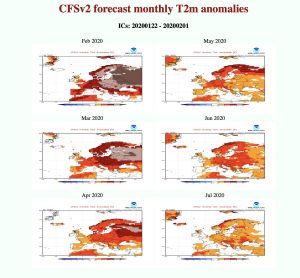 Långtidsprognosen för Europa under de kommande månaderna enligt amerikanska NOAA. Långtidsprognosen för Europa under de kommande månaderna enligt amerikanska NOAA.