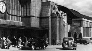 Viipurin rautatieasema 1930-luvulla.
