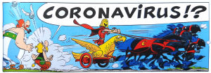 Ruutu Asterix-sarjakuvasta.