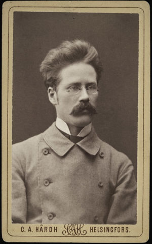 Pekka Hannikainen Helsingissä 1870-luvulla. Pekka Hannikainen noin 1875 Helsingissä.