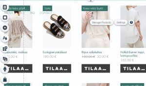 Näkymä verkkokaupasta