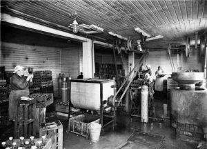 Keravan Panimo Oy:n tuotantotiloja 1930-luvulla