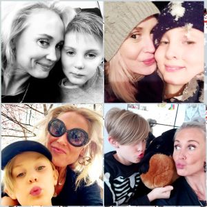 Kaksi kuvaa äidistä ja lapsista