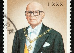 Kuva presidentti Kekkosen postimerkistä