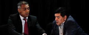 Romario och Diego Maradona träffades hösten 2013. Romario och Diego Maradona träffades hösten 2013.