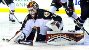 Bäckström spelade tio säsonger i NHL. Niklas Bäckström, Minnesota Wild, 2009.