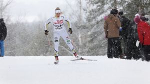 Julia Häger. IF Minkens Julia Häger i elden i skidspåret vintern 2016-2017.