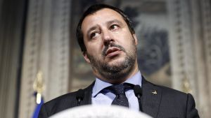 Legas partiordförande Matteo Salvini Ledaren för det högerpopulistiska partiet Lega, Matteo Salvini, i maj 2018.
