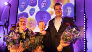 Årets Sverigefinnar: Marja-Leena Paananen, Janina Orlov och Daniel Ståhl. Årets Sverigefinnar: Marja-Leena Paananen, Janina Orlov och Daniel Ståhl.