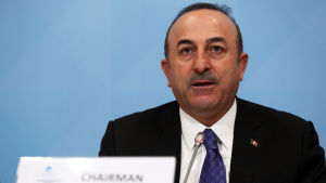 Turkiets utrikesminister Mevlüt Çavuşoğlu gick hårt åt Trump-administrationen. Turkiets utrikesminister Mevlüt Çavuşoğlu.
