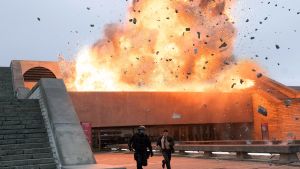 Också Tenet filmades i Estland vid Linnahall. Räjähdys Tenet-elokuvassa.