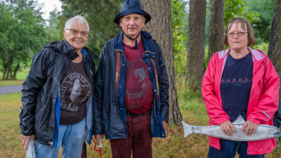 tre personer i bild