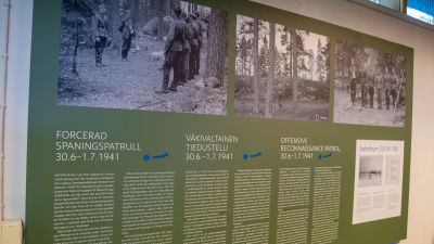 Infotavla på museum.