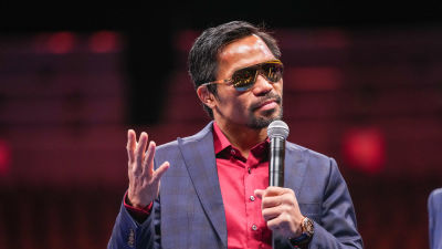 Boxningsstjärnan Manny Pacquiao har utsetts till en av det styrande partiets två presidentkandidater i presidentvalet i Filippinerna nästa år.