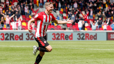 Marcus Forss jublar efter 3-1-målet mot Bournemouth.