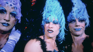 Priscilla - aavikon kuningatar. Terence Stamp, Guy Pearce ja Hugo Weaving elokuvassa Priscilla, aavikon kuningatar