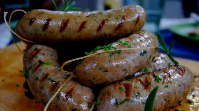 Hemlagad salsiccia.