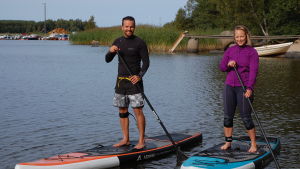 Mathias Granfors tillsammans med Elin Skagersten-Ström från Strömsö, Mathias Granfors och Elin Skagersten-Ström