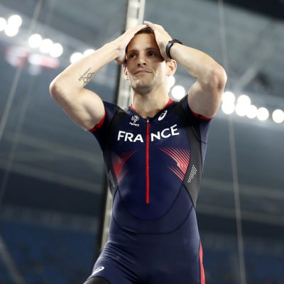 Renaud Lavillenie jäi hopealle miesten seipäässä.