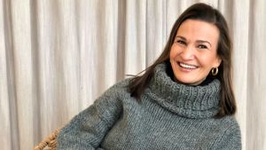Daniela Yrjö-Koskinen är fjärde generationen i familjeföretaget Novita Novitas VD Daniela Yrjö-Koskinen stickar