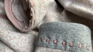 Korjattu hiha ja ei vielä korjattu hiha 