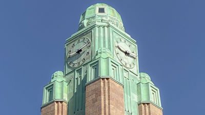 Helsingfors centralstations klocktorn.