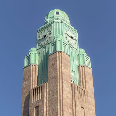 Helsingfors centralstations klocktorn.