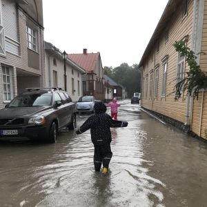 Tulva Taamisaaressa.