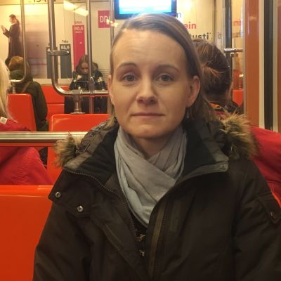 Jenny Fredriksson åker metro