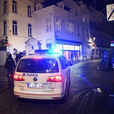 Polisinsats i Bryssel