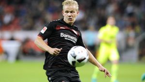 Joel Pohjanpalo är vårens enda Champions League-finländare. Joel Pohjanpalo spelar för Leverkusen i Tyskland.