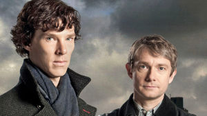 Sherlock Holmes (Benedict Cumberbatch) ja John Watson (Martin Freeman)