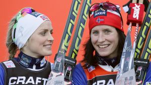 Therese Johaug och Marit Björgen. Therese Johaug och Marit Björgen.