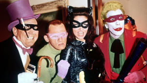 Holy Jet Set! Batmanin konnagalleria. Burgess Meredith, Frank Gorshin, Lee Meriwether ja Cesar Romero sarjassa Batman