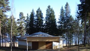Gumnäs festplats i Pojo. Gumnäs festplats vid Pojoviken i Pojo och den gamla danspaviljongen.